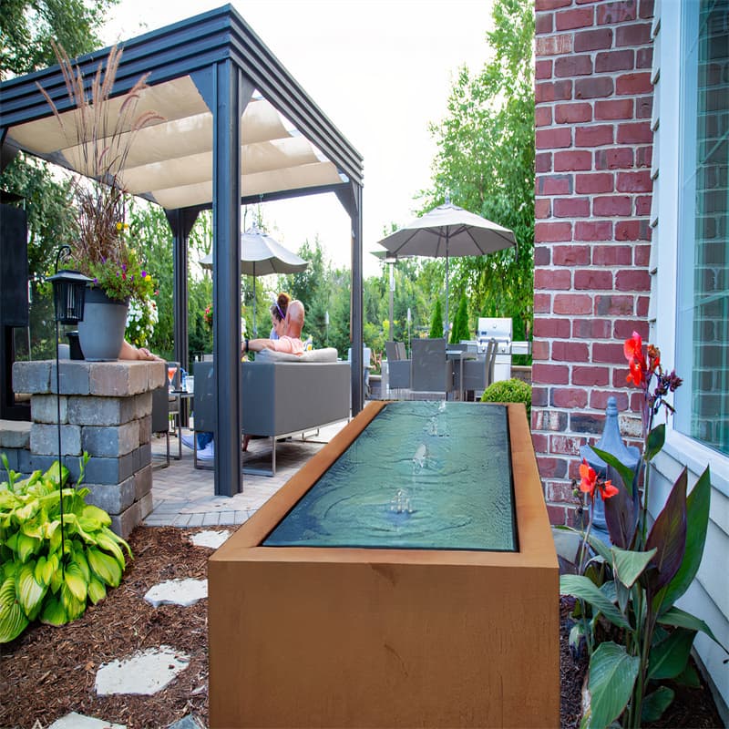 Decorative Corten Outdoor Water Fountain Services